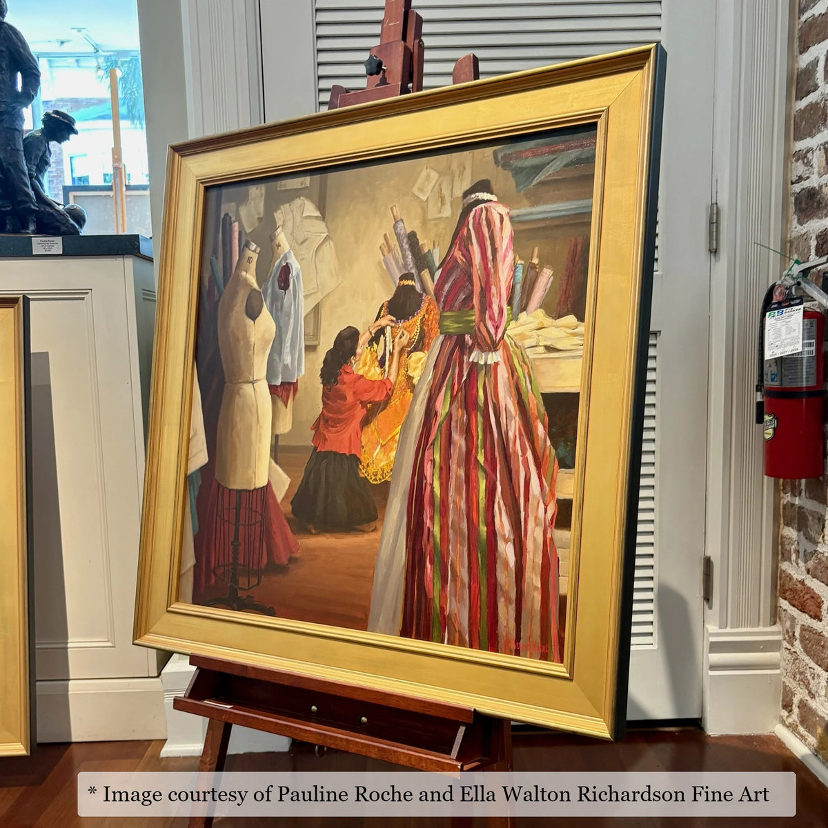 Vendue Gold frame on a Contemporary painting by Pauline Roche, at Ella Walton Richardson Fine Art