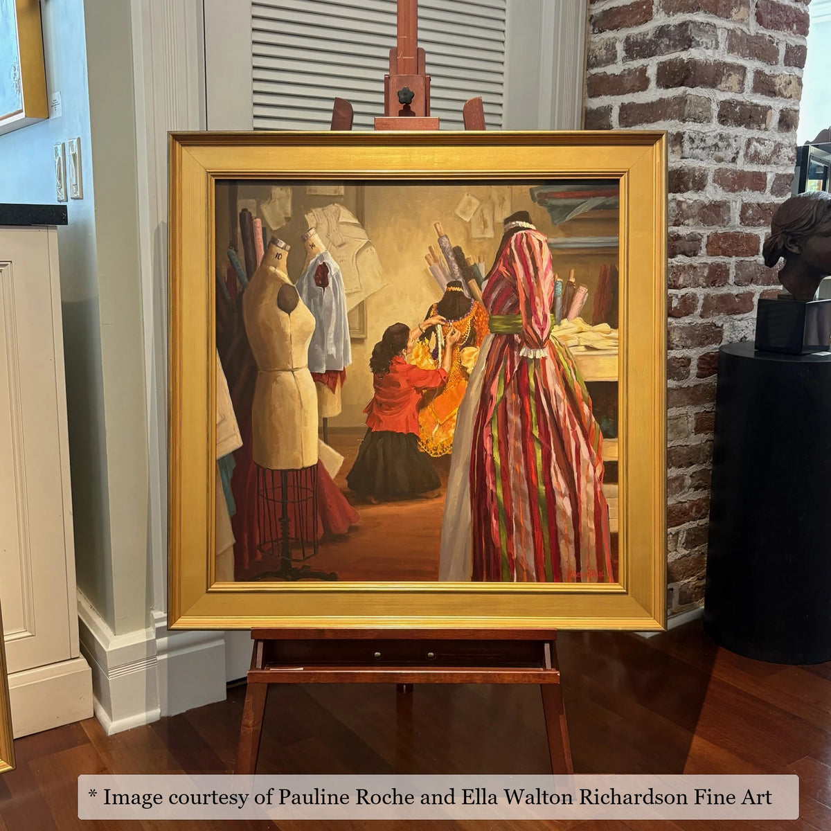 Vendue Gold frame on a Contemporary painting by Pauline Roche, at Ella Walton Richardson Fine Art