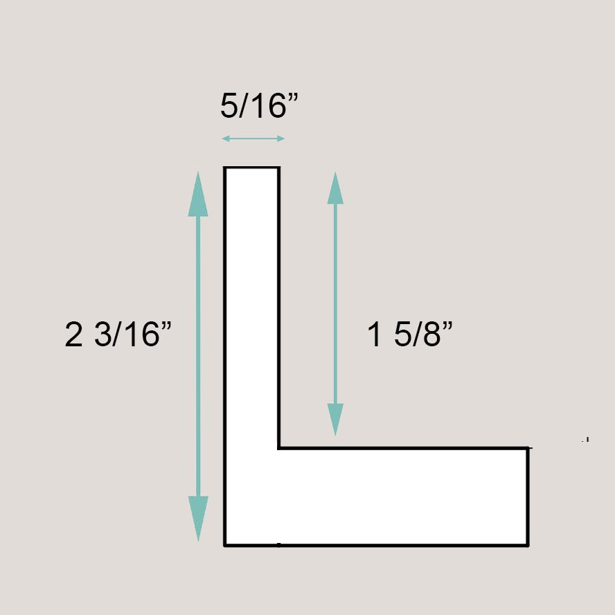 Kiawah - Cherry Wood Floater Frame Dimensions